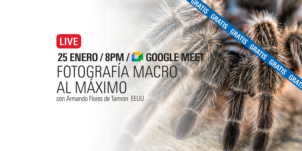 Transmisión en vivo "Fotografía Macro al máximo" de Tamron