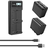 Cargador Doble SmallRig de 2 Baterías NP-F970 para Sony