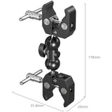 Abrazadera SmallRig de doble cabeza en forma de cangrejo
