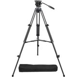 Trípode Para Video Con Cabeza Fluida - EK610R de Fribra de Carbono
