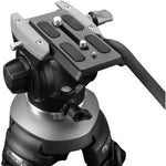 Trípode Para Video Con Cabeza Fluida - EK610R de Fribra de Carbono