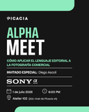 Alpha meet - Cómo aplicar el lenguaje editorial a la fotografía comercial
