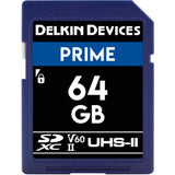 SD Delkin Devices SDXC PRIME UHS-II - 64 GB V60