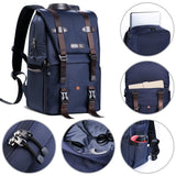 Mochila K&F Concept para fotógrafos y videógrafos - Urban Wander Azul