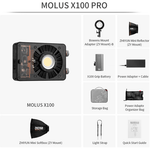 Luz LED FIVERAY De 100W con softbox - Molus X100 Pro