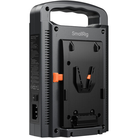 Cargador de batería doble con montura V