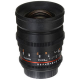 Lente 24mm T1.5 Cine DS - Montura Canon EF